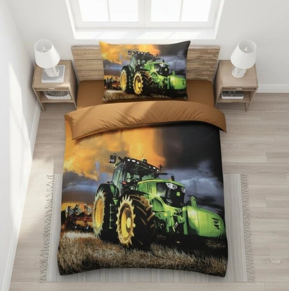 3D posteljnina iz mikrosaten TRACTOR FORCE pisana Dimenzije posteljnine: 70 x 90 cm | 140 x 200 cm