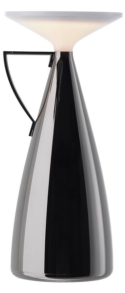 Kartell LED-akumulatorska namizna svetilka Camomille, temno siva, dim., zatemnjen, Siva, Dnevna soba / jedilnica, Plastika, Dizajn