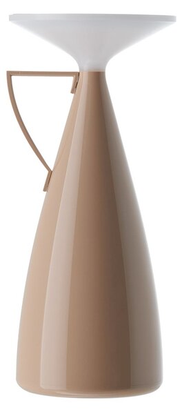 Kartell LED-akumulatorska namizna svetilka Camomille, bež, višina 24 cm, zatemnjen, Bež, Dnevna soba / jedilnica, Plastika, Dizajn