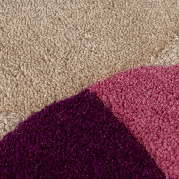 Bež ročno tkana volnena preproga 160x230 cm Mia Textured Scallop – Flair Rugs