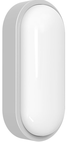 MEGATRON LED zunanja stenska svetilka Zella Neo XL, siva, IP54, zatemnjen, Siva, Hodnik, Plastika