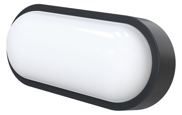 MEGATRON LED zunanja stenska svetilka Zella Neo XL, črna, IP54, zatemnjen, Črna, Hodnik, Plastika