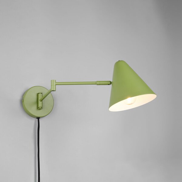 Trio Lighting Stenna svetilka Cosima, zelena, izstop 54 cm, kovina, Zelena, Dnevna soba / jedilnica, Kovina, Sodobni