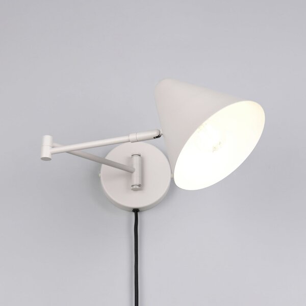 Trio Lighting Stenna svetilka Cosima, svetlo siva, izstop 54 cm, kovina, Siva, Dnevna soba / jedilnica, Kovina, Sodobni