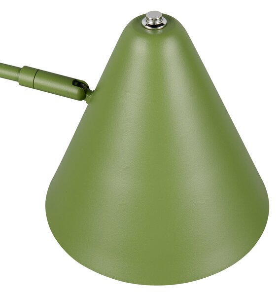 Trio Lighting Namizna svetilka Cosima, zelena, višina 50 cm, kovina, Zelena, Dnevna soba / jedilnica, Kovina, Sodobni