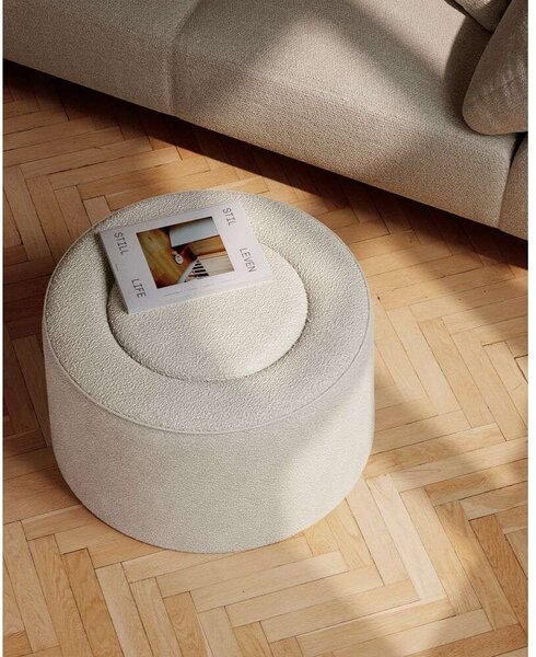 WoudWoud - Praline Pouf Ø78 Beige Woud