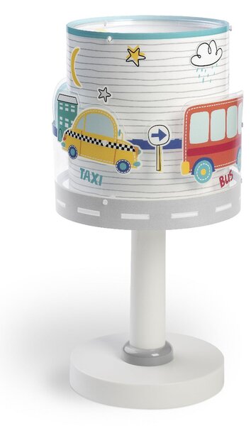 Dalber Otroška namizna svetilka Baby Travel, G4, Ø 15 cm, Bela, Otroška soba, Plastika
