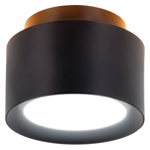 Näve LED stropni reflektor Trimes, Ø 14 cm, črn, CCT, stopnjevalno zatemnitven, zatemnjen, Črna, Dnevna soba / jedilnica, Plastika