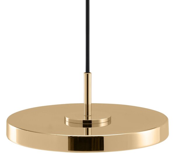 UMAGE LED-visoka svetilka Asteria Micro, polirano medenino, Ø 15 cm, zatemnjen, Zlata / medeninasta, Dnevna soba / jedilnica, Kovina, Dizajn
