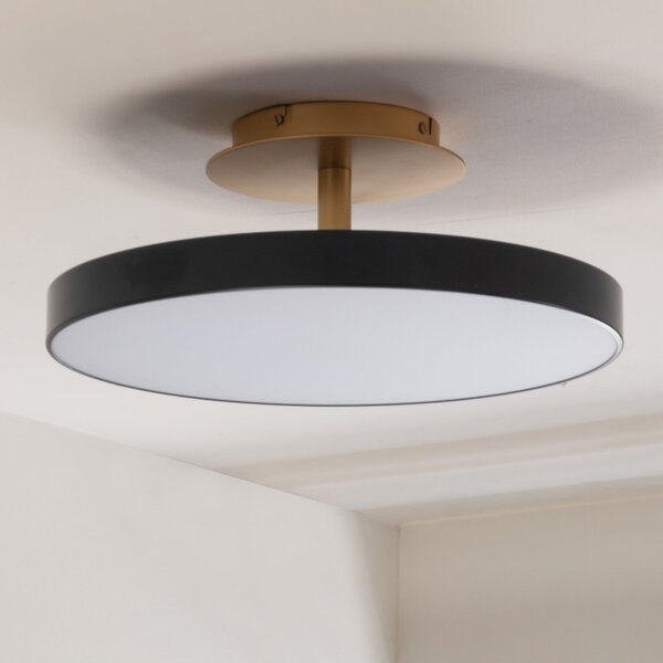 UMAGE LED stropna svetilka Asteria UP PLUS, antracit Ø 60 cm CCT, zatemnjen, Črna, Dnevna soba / jedilnica, Kovina, Dizajn