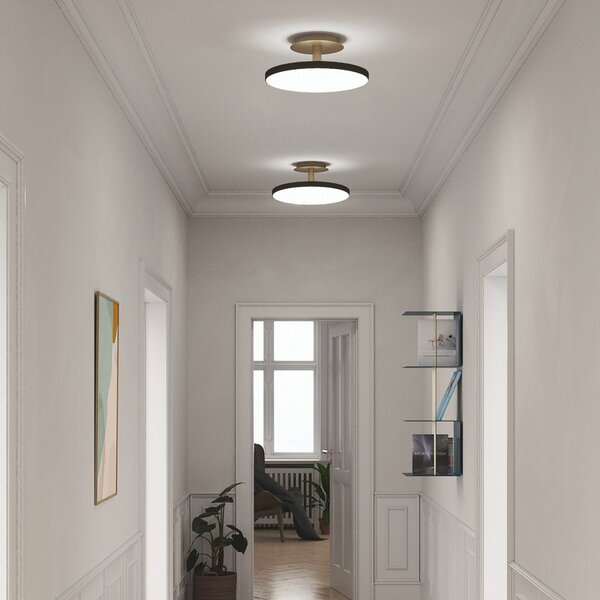 UMAGE LED stropna svetilka Asteria UP PLUS, črna, Ø 31 cm, CCT, zatemnjen, Črna, Dnevna soba / jedilnica, Kovina, Dizajn