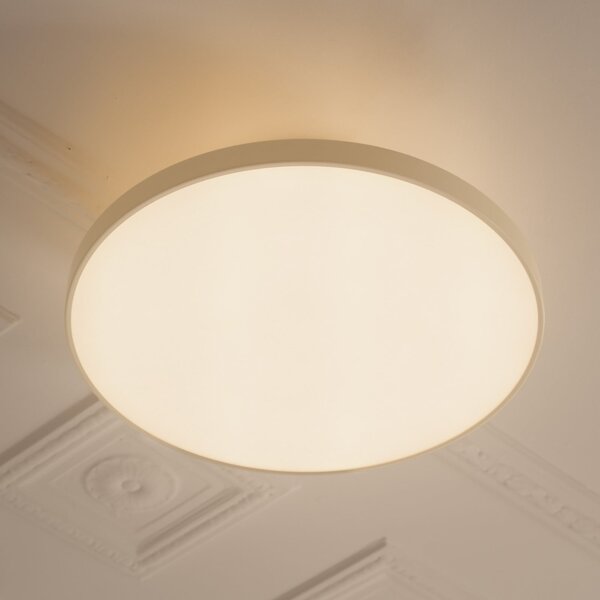 UMAGE LED stropna svetilka Asteria UP PLUS, biserno bela, Ø 60 cm CCT, zatemnjen, Bež, Dnevna soba / jedilnica, Kovina, Dizajn
