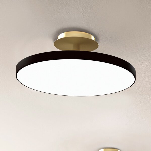 UMAGE LED-stropna svetilka Asteria UP PLUS, črna, Ø 43 cm, CCT, zatemnjen, Črna, Dnevna soba / jedilnica, Kovina, Dizajn