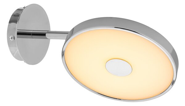 UMAGE LED stenska svetilka Asteria SHORT HW, polirano jeklo, 28 cm, zatemnjen, Kovinska, Dnevna soba / jedilnica, Kovina, Dizajn, Stenska vtičnica spodaj