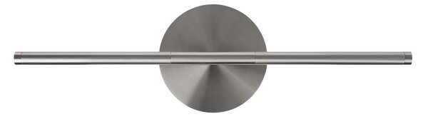 UMAGE LED stenska svetilka Omni, jeklena barva, širina 54 cm, 2-svetilna., zatemnjen, Kovinska, Dnevna soba / jedilnica, Aluminij, Dizajn