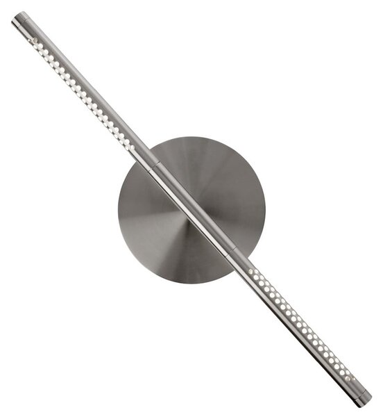 UMAGE LED stenska svetilka Omni, jeklena barva, širina 54 cm, 2-svetilna., zatemnjen, Kovinska, Dnevna soba / jedilnica, Aluminij, Dizajn