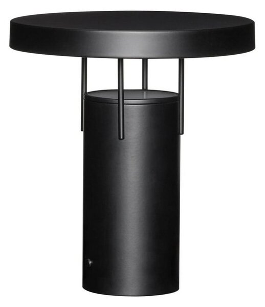 Hübsch HÜBSCH LED-akumulatorska namizna svetilka BringMe, črna mat, višina 28 cm, zatemnjen, Črna, Kovina, Sodobni