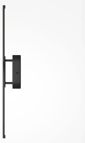 Maytoni LED stenska svetilka RENAISSANCE, črna/črna, višina 63 cm, 2 krila., Črna, Dnevna soba / jedilnica, Kovina, Sodobni