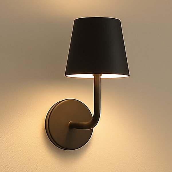 FH Lighting LED-akumulatorska stenska svetilka Magnetic, črna, CCT, IP54, z možnostjo, zatemnjen, Črna, Dnevna soba / jedilnica, Kovina, Sodobni
