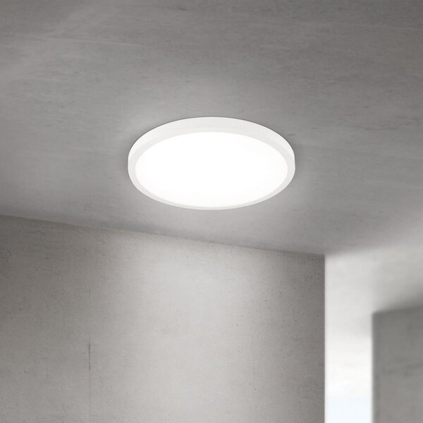 ORION LED stropna svetilka Disc, bela Ø 40 cm, CCT, kovina/plastika, zatemnjen, Bela, Dnevna soba / jedilnica, Aluminij, Sodobni