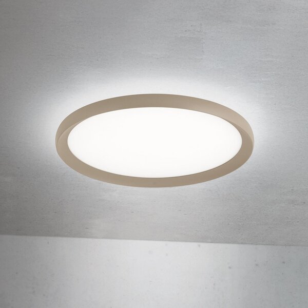 ORION LED stropna svetilka Kant, Ø 40 cm, kaki, CCT kovina/plastika, zatemnjen, Zelena, Dnevna soba / jedilnica, Aluminij, Sodobni