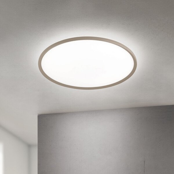 ORION LED stropna svetilka Kant, Ø 80 cm, kaki, CCT, kovina/plastika, zatemnjen, Zelena, Dnevna soba / jedilnica, Aluminij, Sodobni