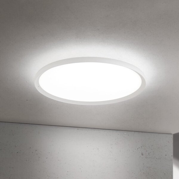 ORION LED stropna svetilka Kant, Ø 60 cm, bela, CCT, kovina/plastika, zatemnjen, Bela, Dnevna soba / jedilnica, Aluminij, Sodobni