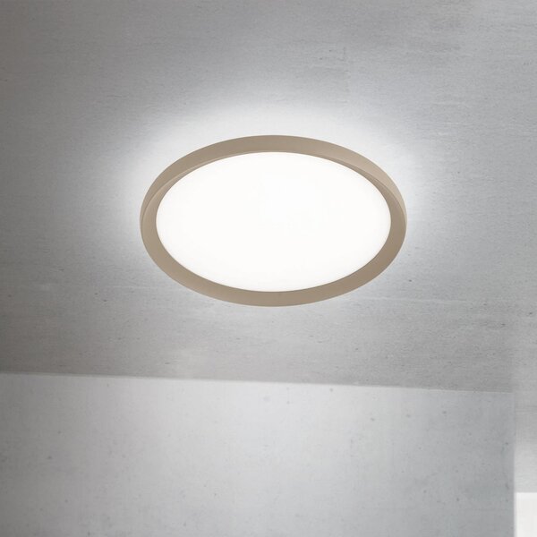 ORION LED stropna svetilka Kant, Ø 40 cm, kaki, CCT kovina/plastika, zatemnjen, Zelena, Dnevna soba / jedilnica, Aluminij, Sodobni