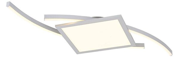 LucandeLucande - Tiaro LED Square Stropna Svetilka 42,5 Srebrna Lucande