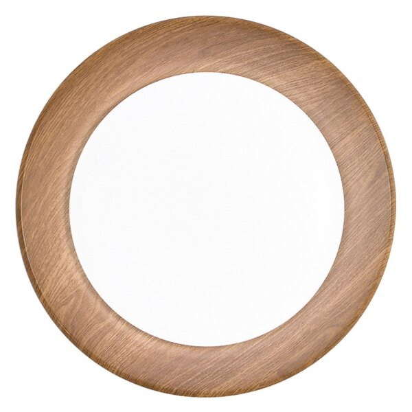 Luce Ambiente Design LED stropna svetilka Arka, Ø 40 cm, črna/leseni videz, kovina CCT, Črna, Dnevna soba / jedilnica, Kovina, Sodobni