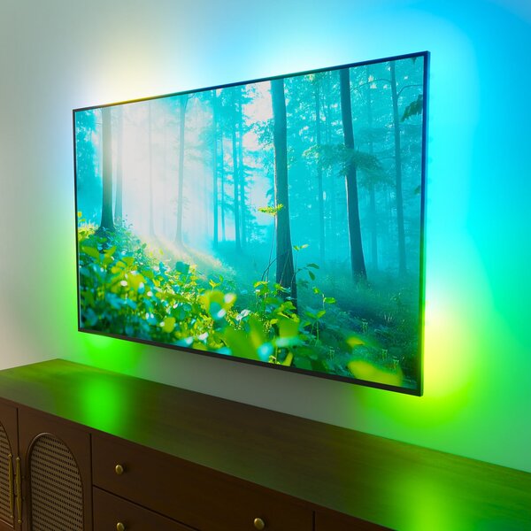 Calex Smart HDMI Sync Box Set z LED trakom, 250 cm, RGBW, zatemnjen, Bela, Dnevna soba / jedilnica, Plastika, Sodobni