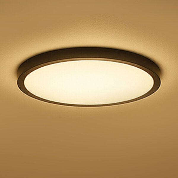 Calex Smart LED stropna svetilka HALO Ø 40 cm črna IP54 RGB CCT, zatemnjen, Črna, Dnevna soba / jedilnica, Plastika, Sodobni