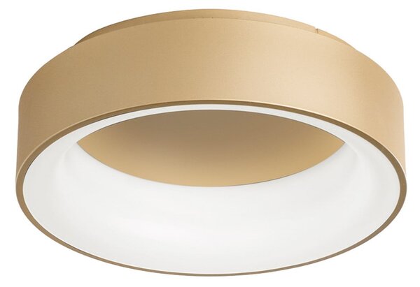 Luce Ambiente Design LED stropna svetilka Noah, zlata barva, Ø 45 cm, kovina, CCT, Zlata / medeninasta, Dnevna soba / jedilnica, Sodobni