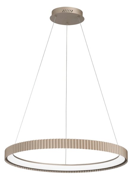 Luce Ambiente Design LED viseča svetilka Niike, zlata barva, Ø 70 cm, kovina, CCT, Zlata / medeninasta, Dnevna soba / jedilnica, Kovina, Sodobni