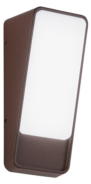 INTEC LED zunanja stenska svetilka Coupe, bronasta, višina 20 cm, kovina, Bronasta / starinska medenina, Aluminij, Sodobni