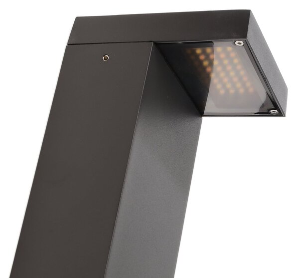 Deko-Light LED-svetilka za pot Lerna 1000 temno siva višina 100 cm 7,4 W CCT, Črna, Aluminij, Sodobni