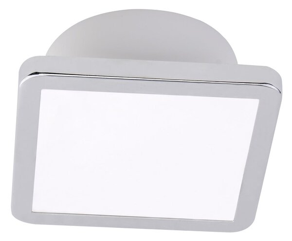 LIGHTME Stropna svetilka LightMe Aqua Uno, 11 x cm, krom, IP44, Kovinska, Kopalnica, Aluminij, Sodobni