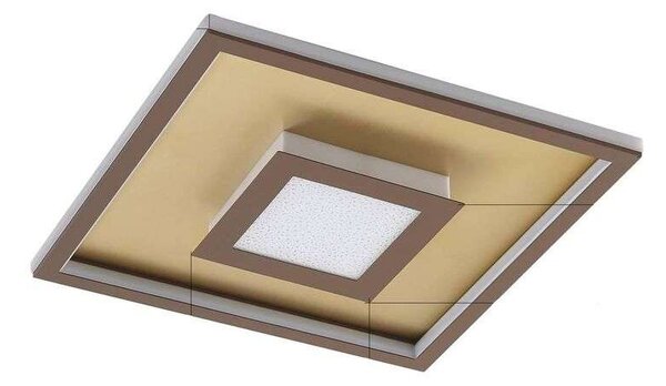 LindbyLindby - Pekela Square LED Stropna Svetilka L40 Rust/Matt Gold Lindby