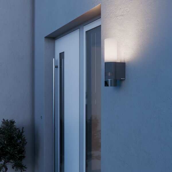 STEINEL LED-senzorska svetilka L 625 CAM SC, kamera, IP44, Siva, Aluminij, Sodobni
