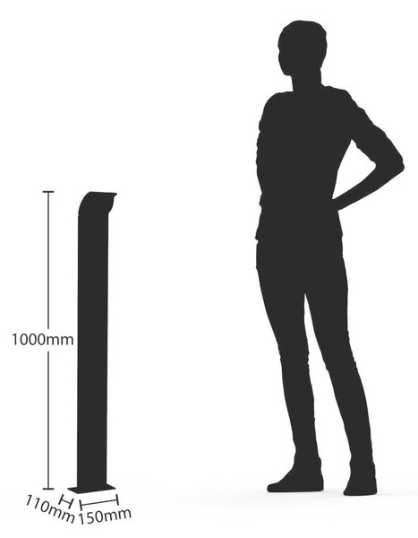 LucandeLucande - Tinna LED Vrtna Luč H100 Antracit Lucande