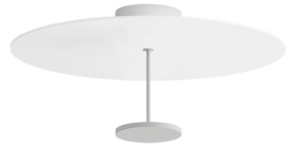 Linea Light LED stropna svetilka Stilo_S, bela, Ø 55 cm, zatemnjen, Bela, Dnevna soba / jedilnica, Aluminij, Sodobni