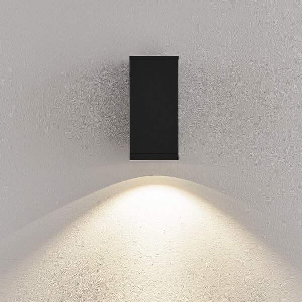 Deko-Light LED zunanja stenska svetilka ShoreLine Pro Square, temno siva, 830/840, zatemnjen, Črna, Aluminij, Sodobni