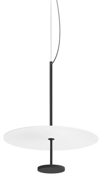 Linea Light LED viseča svetilka Stilo_P, črna, Ø 35 cm, IP40, zatemnjen, Črna, Dnevna soba / jedilnica, Aluminij, Sodobni