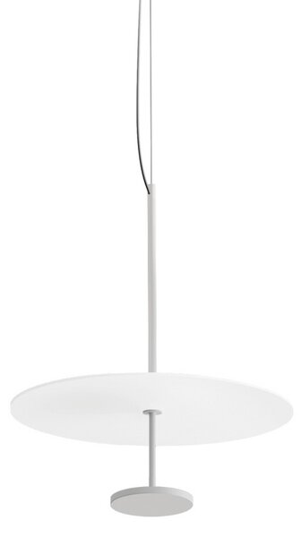 Linea Light LED viseča svetilka Stilo_P, bela, Ø 35 cm, IP40, zatemnjen, Bela, Dnevna soba / jedilnica, Aluminij, Sodobni