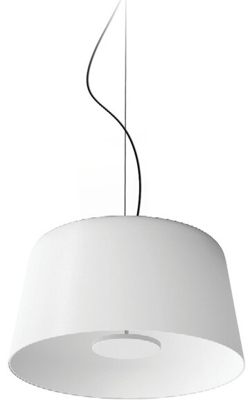 Linea Light LED viseča svetilka Delfi_P, bela, Ø 45 cm, kovina, zatemnjen, Bela, Dnevna soba / jedilnica, Aluminij, Sodobni