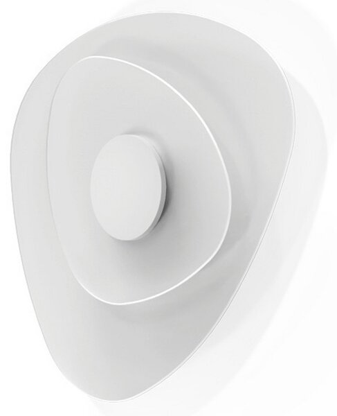 Linea Light LED stenska svetilka Joint_W, ovalna, 58 cm, bela, kovinska, zatemnjen, Bela, Dnevna soba / jedilnica, Kovina, Sodobni