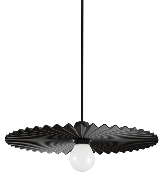 Linea Light Visoka svetilka Doge_P, črna, kovina, Ø 39 cm, E27, zatemnjen, Črna, Dnevna soba / jedilnica, Aluminij, Sodobni