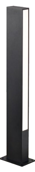 Viokef LED-svetilka za podstavek Lir, višina 60 cm, temno siva kovina, 2-stranska., Črna, Aluminij, Sodobni