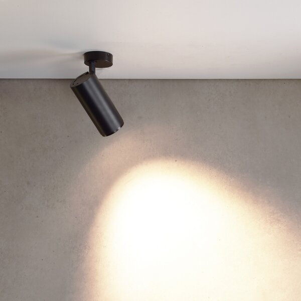 Deko-Light LED stropni reflektor Lucea 6, črn, aluminij, 2700 K, zatemnjen, Črna, Dnevna soba / jedilnica, Aluminij, Sodobni