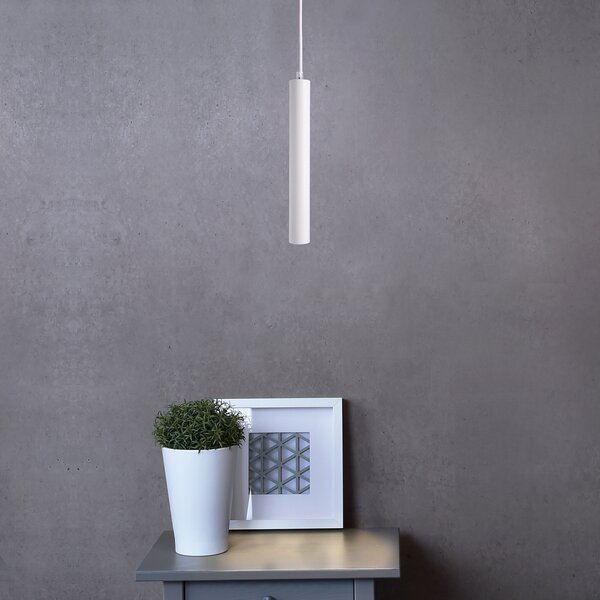 Deko-Light LED viseča svetilka Slim, bela, aluminij, 2700 K, zatemnjen, Bela, Dnevna soba / jedilnica, Aluminij, Sodobni